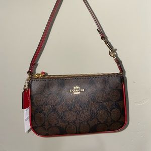 NWT COACH PURSE | NOLITA 19 | signature canvas & red
